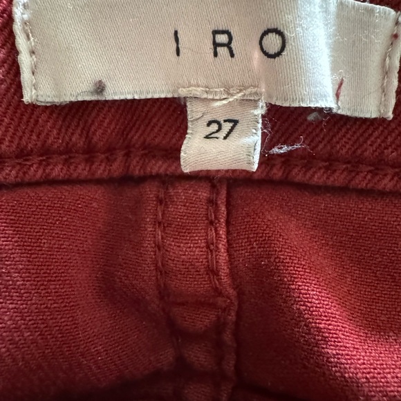 IRO Premium Denim Women's Rare color Red Hues Jeans - Pre-loved/EUC - Size 27 - Picture 4 of 6